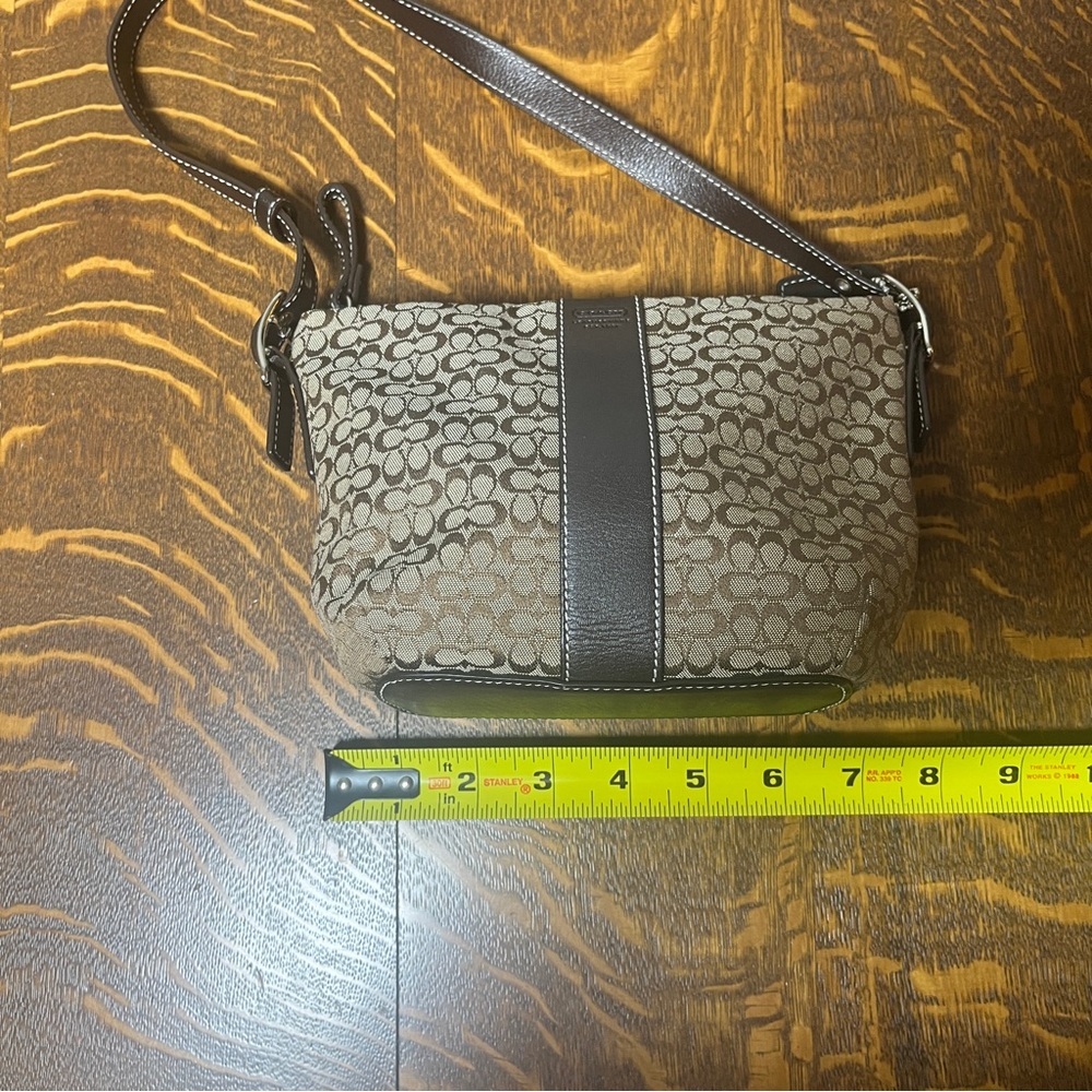 Coach Y2K Mini Phoebe Tan and Brown Signature C Canvas Shoulder Bag - Picture 9 of 11